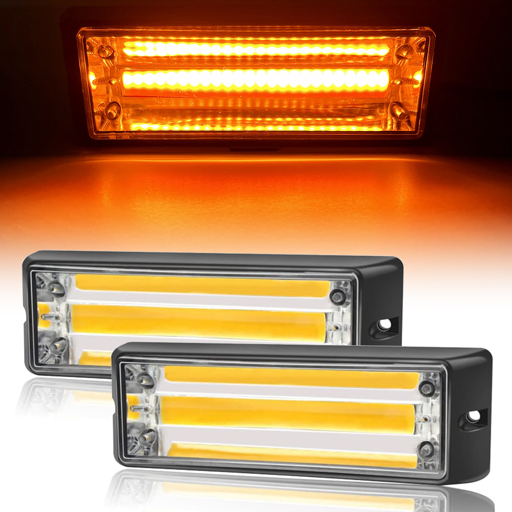 Sos Light Strobe - 2pcs COB LED Warning Light Emergency