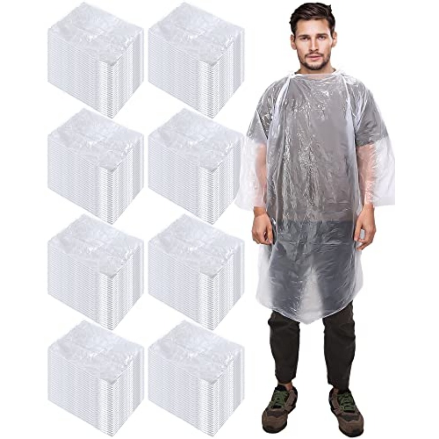 Emergency Poncho Rain - 120 Pack Disposable Rain Poncho for