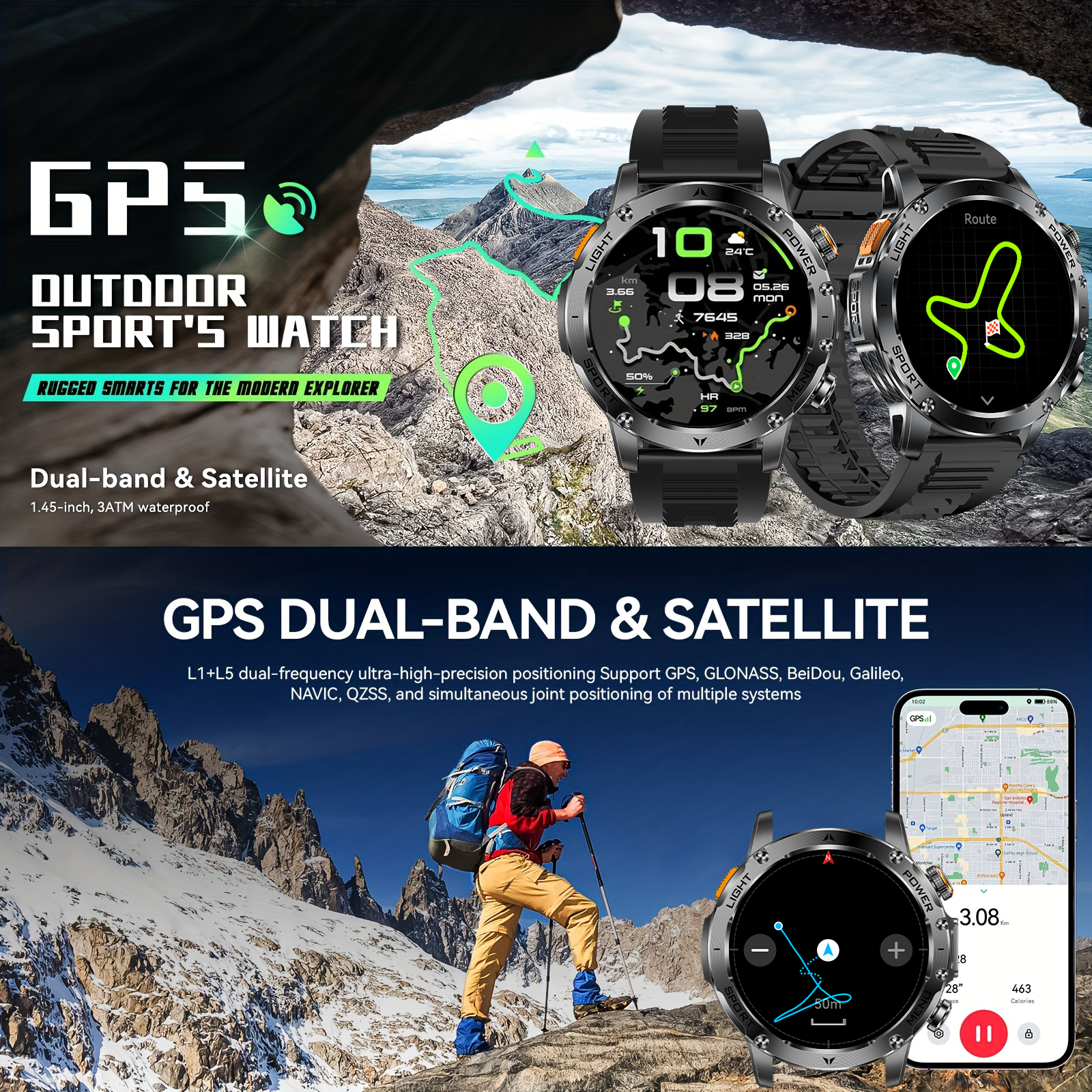 2025 New GPS Outdoor Sports Sm – обзор и цена Compass Lensatic
