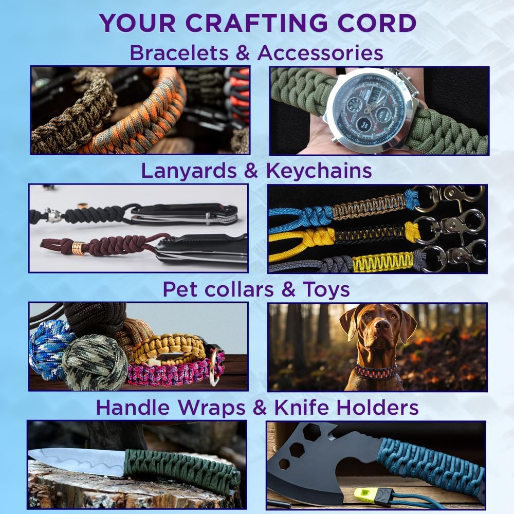 Reflective Paracord Rope 1000f – обзор и цена Para Cord 1000Ft