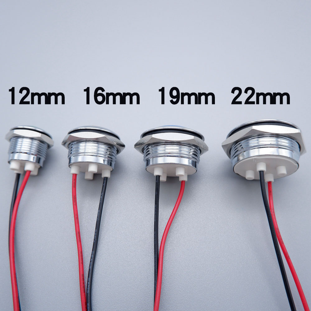 Metal LED Indicator Light 12mm – обзор и цена Signal Panel Orange