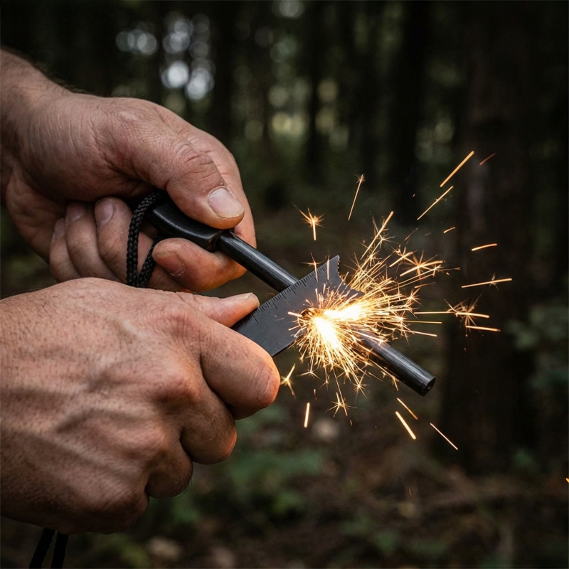 Multi-Function Wooden Handle M – обзор и цена Magnesium Fire Starter