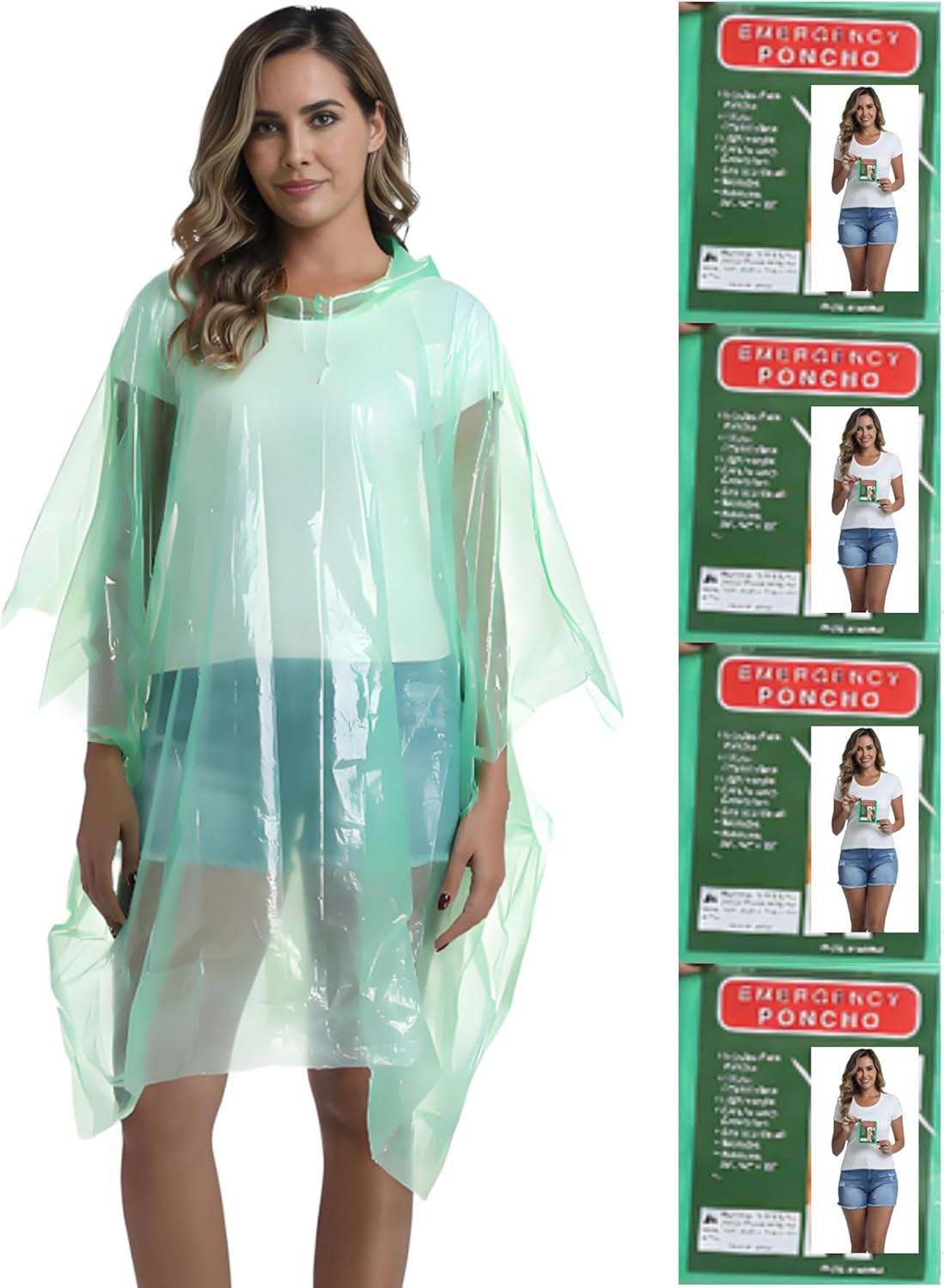 Disposable Rain Ponchos for Ad – обзор и цена Emergency Poncho Rain