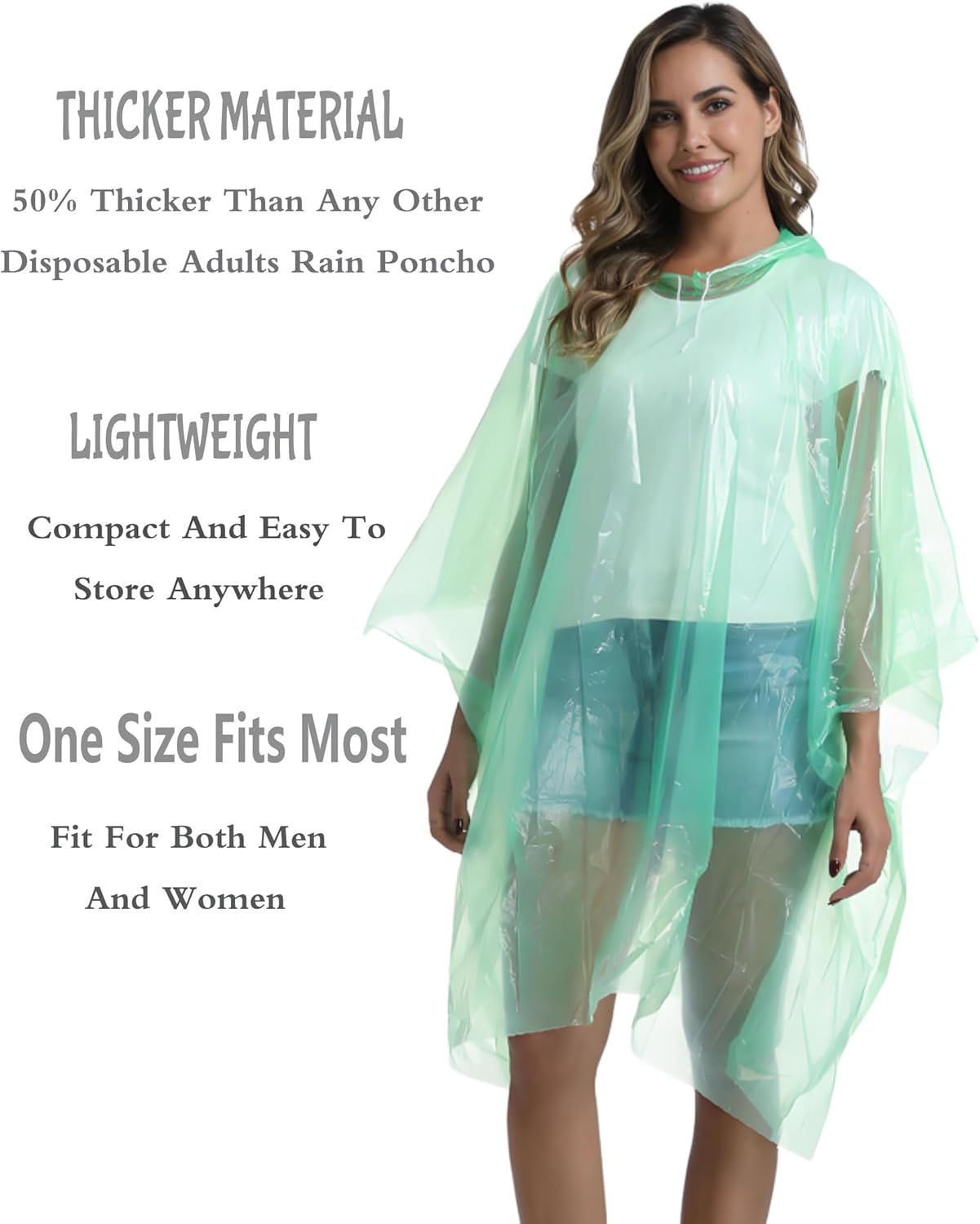 Disposable Rain Ponchos for Ad – обзор и цена Emergency Poncho Rain