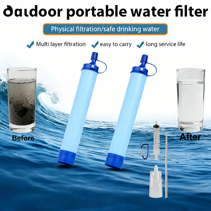 Outdoor Water Filter Straw Cam – обзор и цена Water Purification Straw