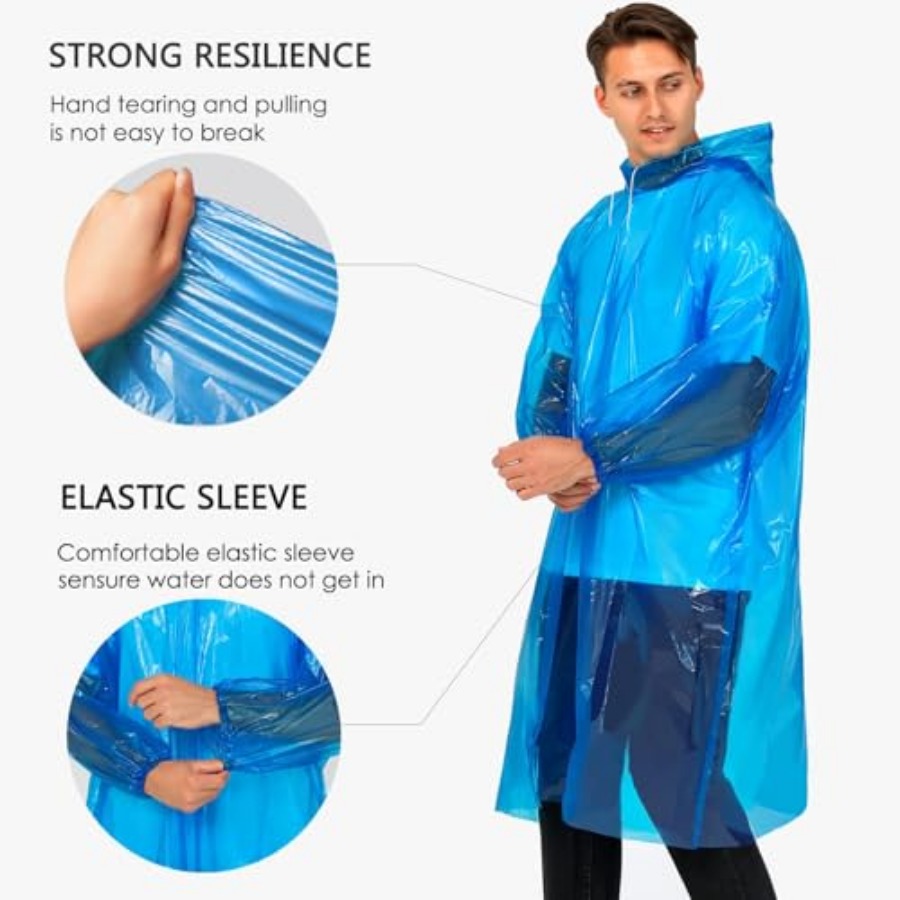 Disposable Rain Ponchos for Ad – обзор и цена Emergency Poncho Rain