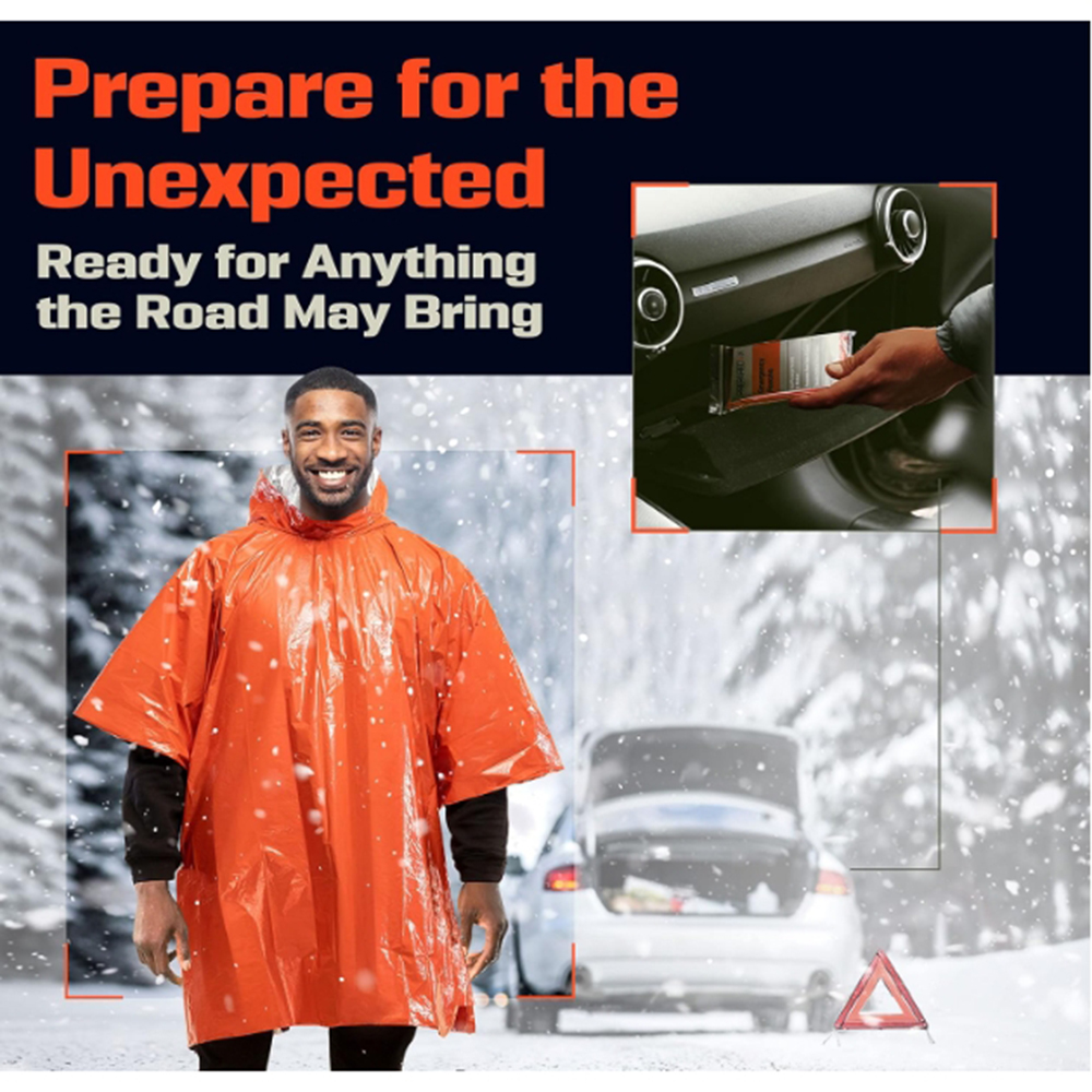 Portable Outdoor Emergency Rai – обзор и цена Emergency Poncho Rain