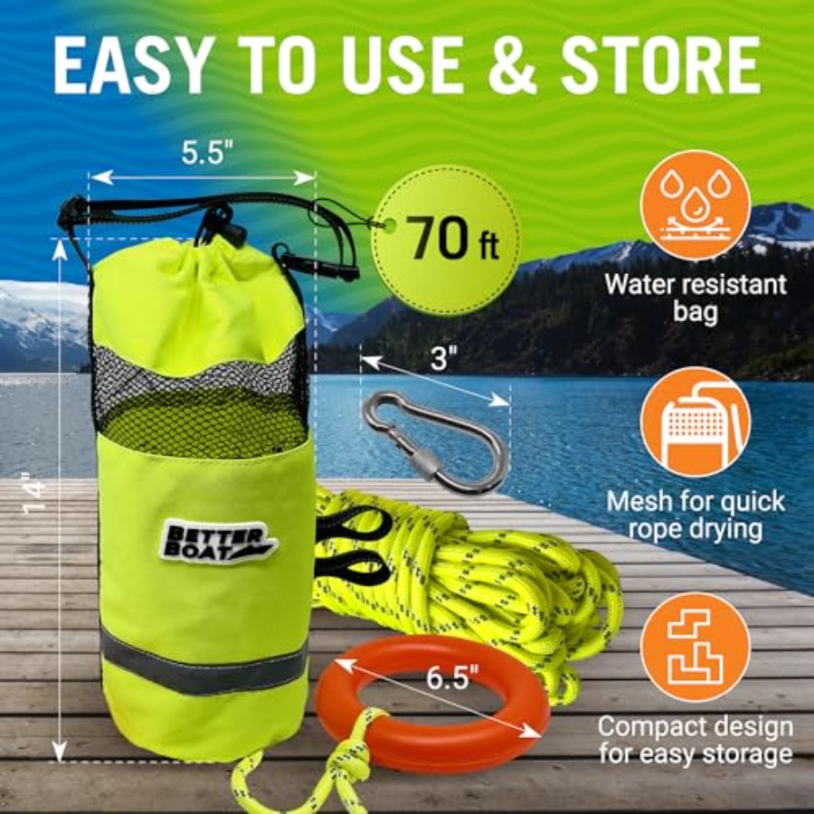 Water Throw Bag for Rescue Rop – обзор и цена Rescue Rope Throw