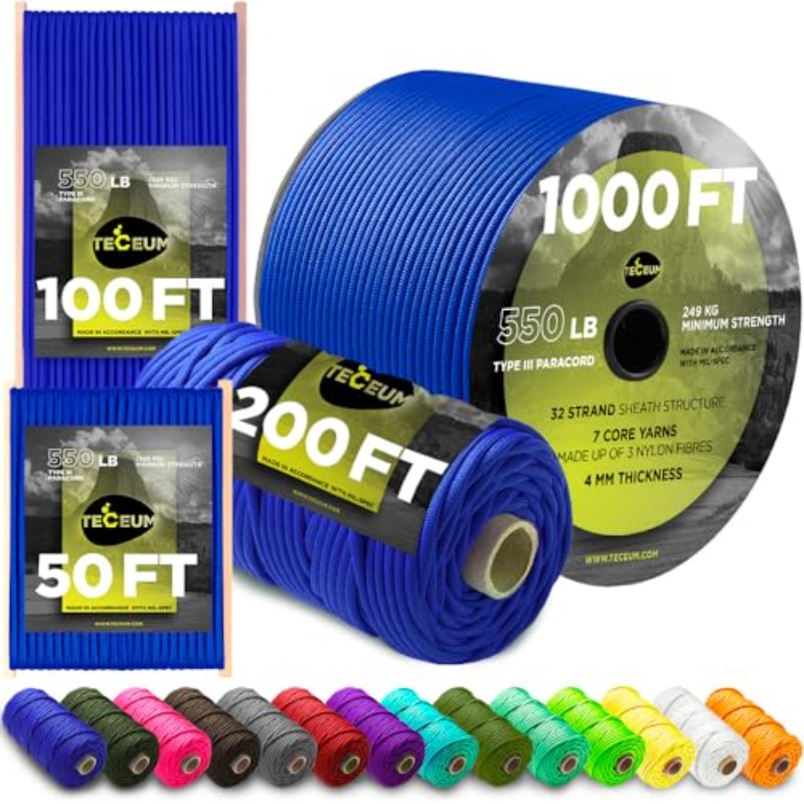 5/32 Paracord Rope 1000 1000ft – обзор и цена Para Cord 1000Ft