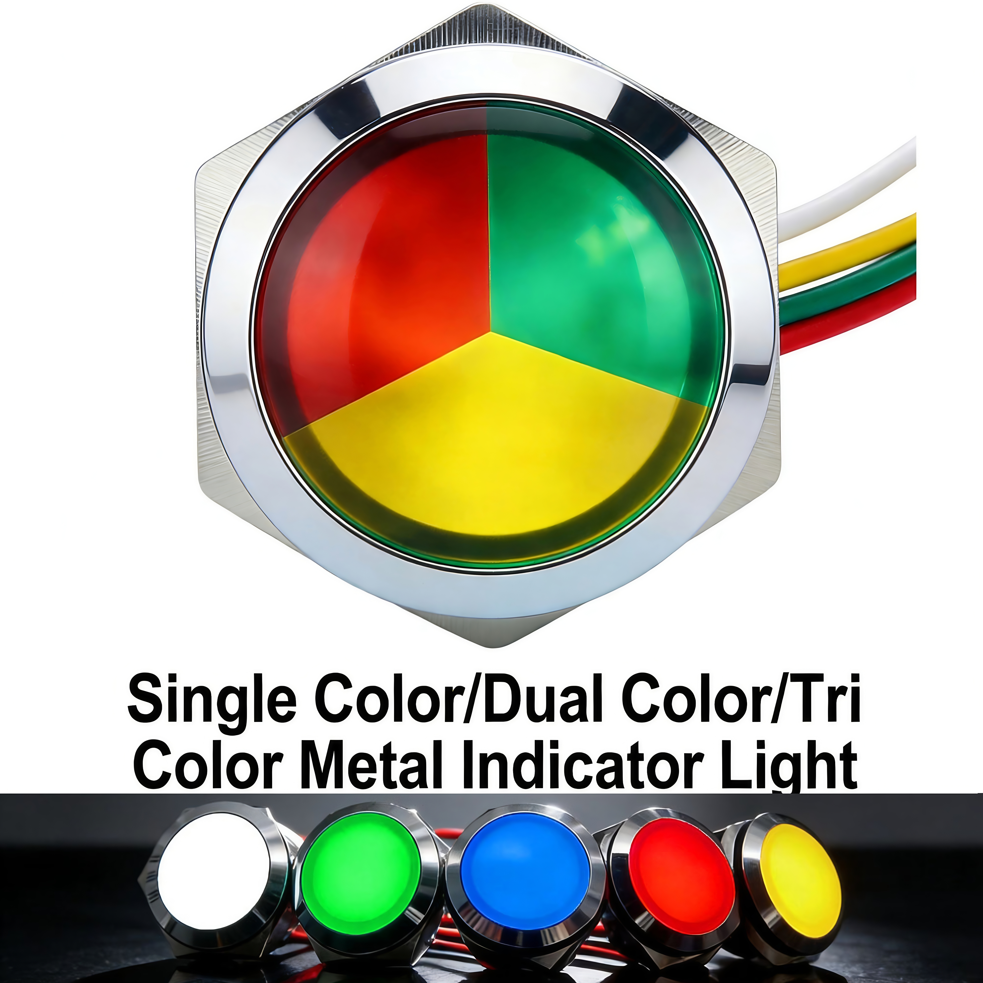 Metal LED Indicator Light 12mm – обзор и цена Signal Panel Orange
