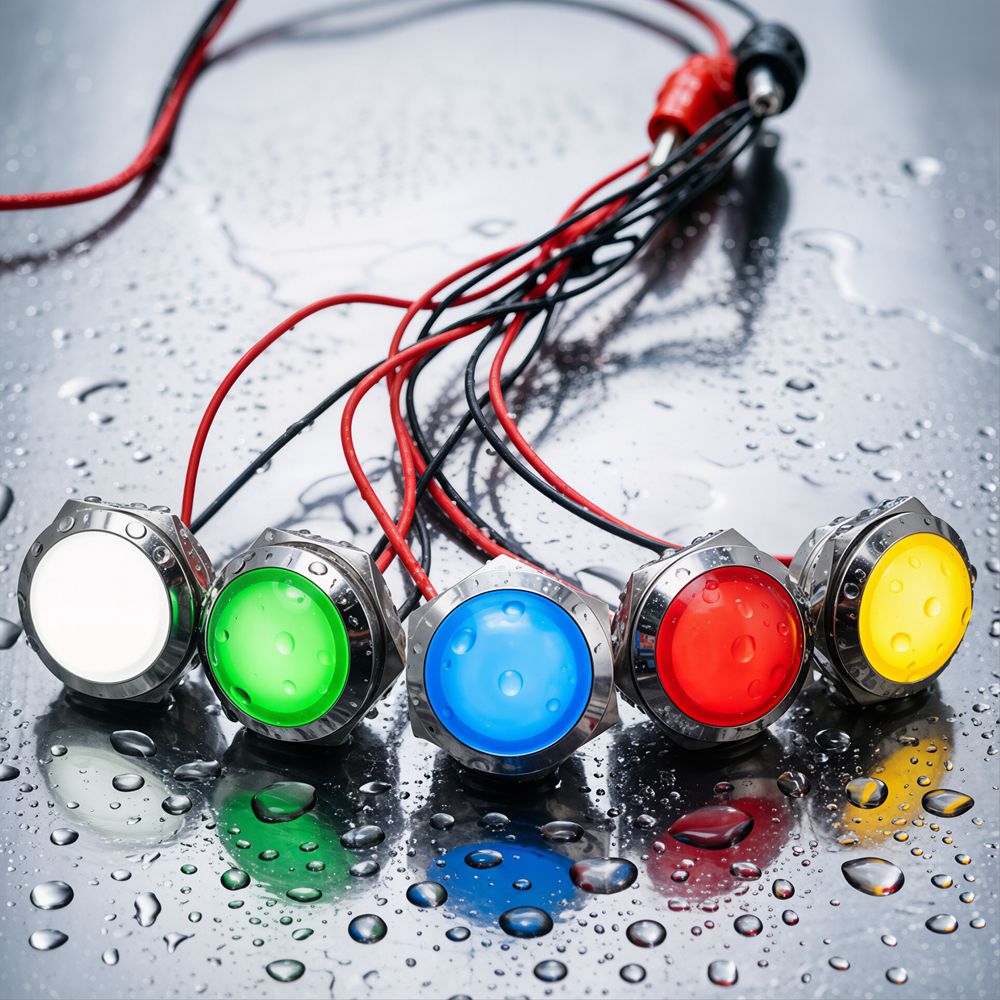 Metal LED Indicator Light 12mm – обзор и цена Signal Panel Orange