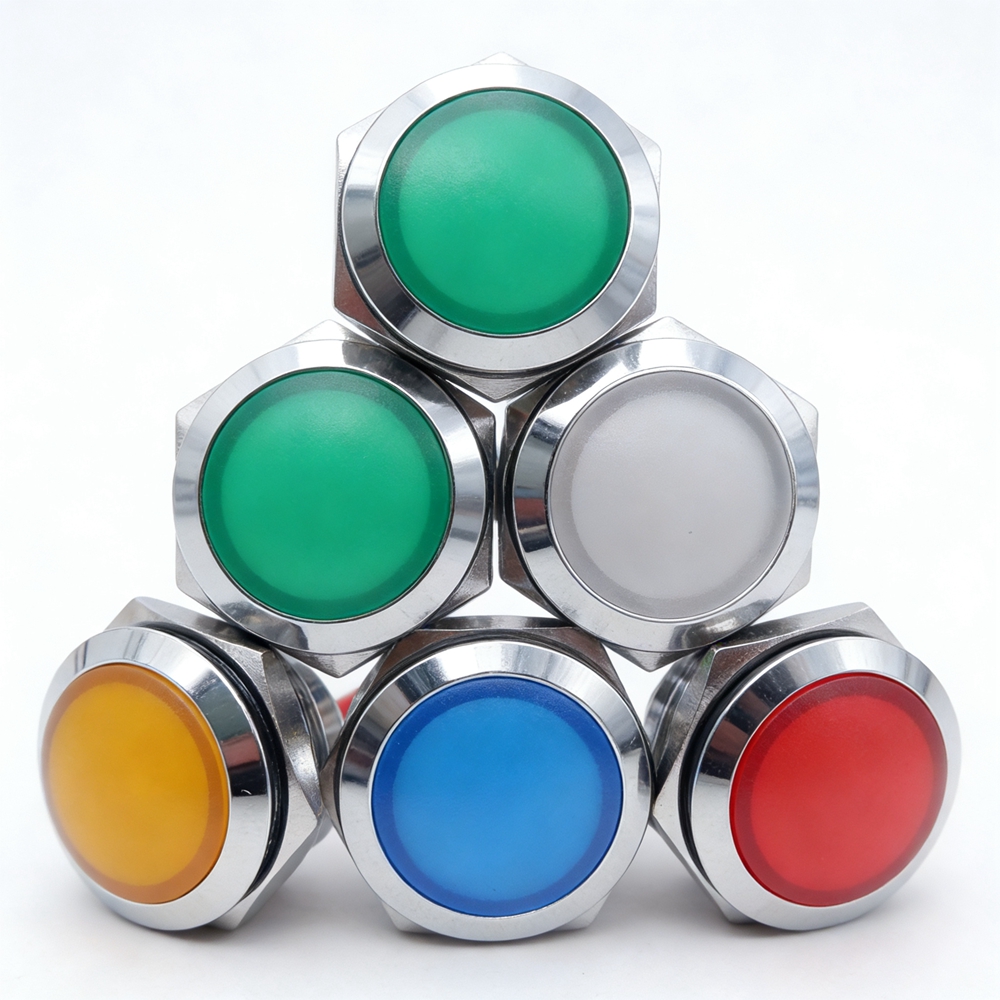 Metal LED Indicator Light 12mm – обзор и цена Signal Panel Orange