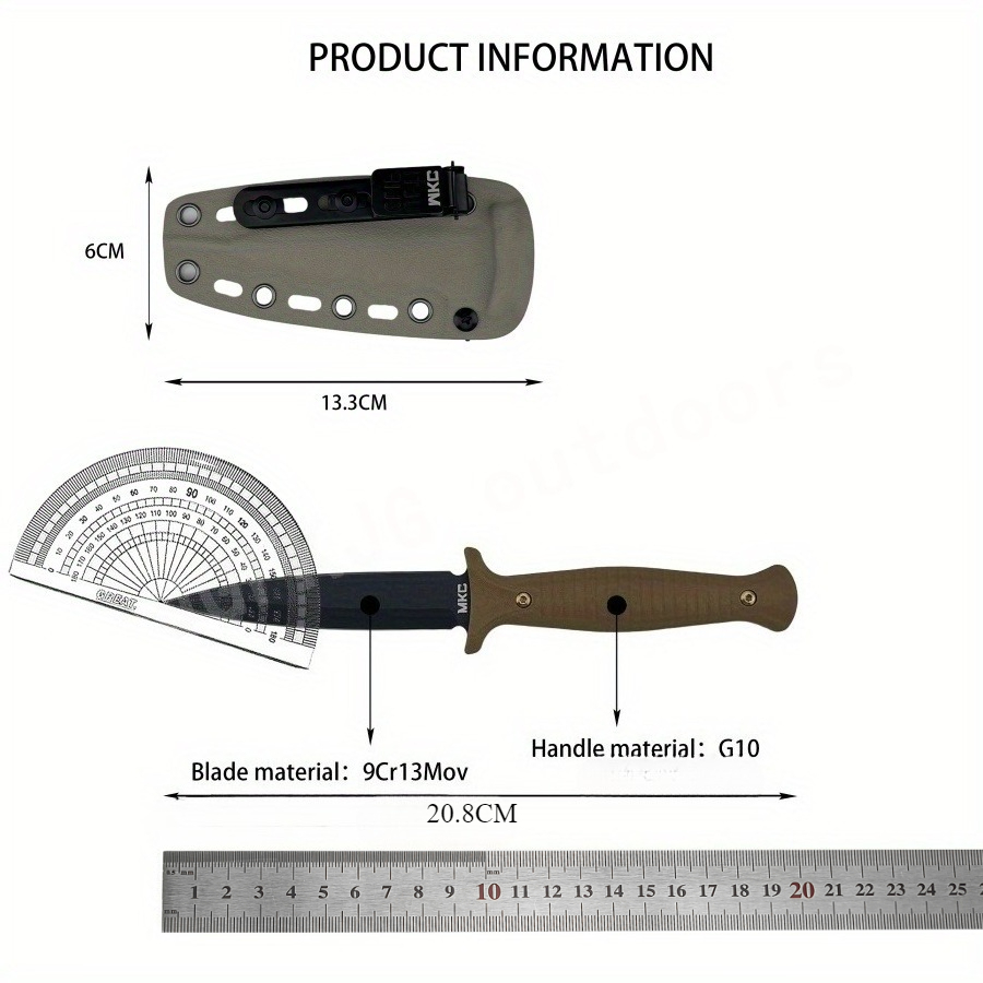 High Hardness MKC V24 Fixed Bl – обзор и цена Bushcraft Knife Fixed
