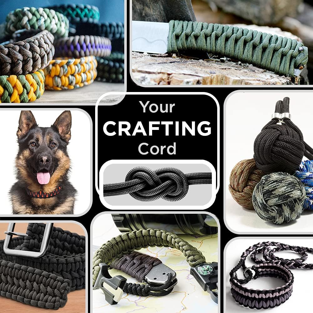 Paracord Type III 550 White 10 – обзор и цена Para Cord 1000Ft