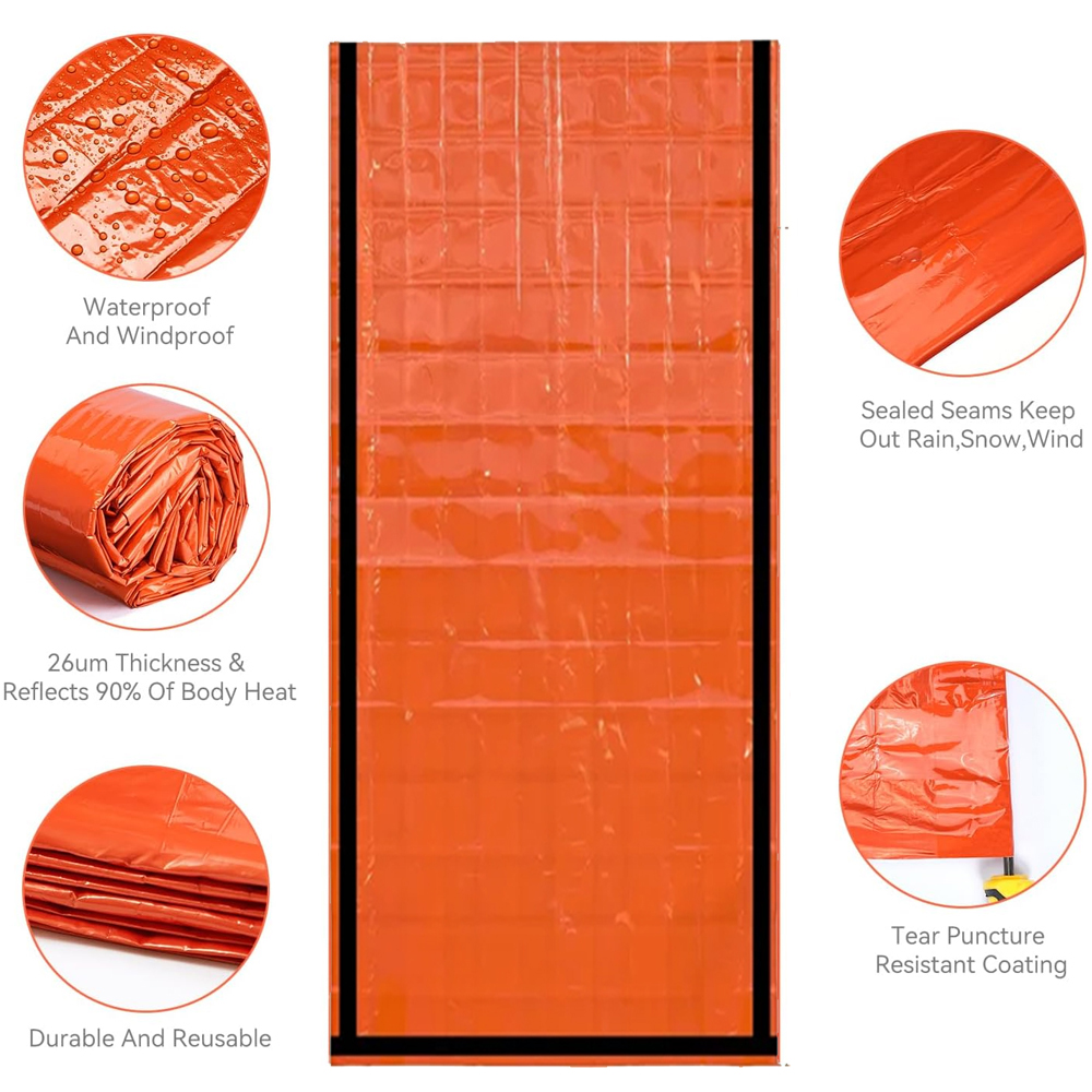 Emergency Sleeping Bag Surviva – обзор и цена Emergency Mylar Tent