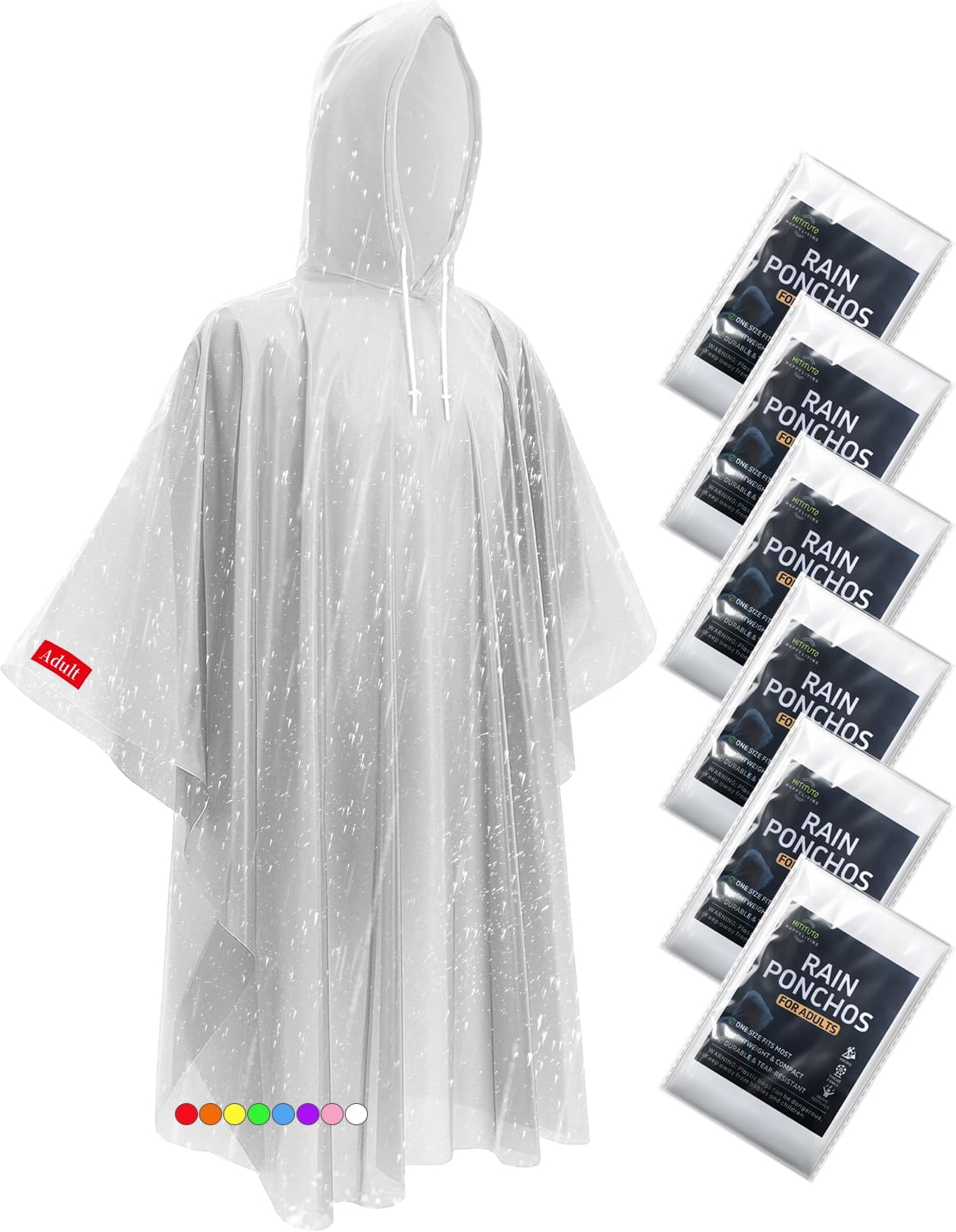 Extra Long Rain Ponchos for Ad – обзор и цена Emergency Poncho Rain