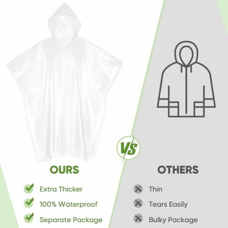 APEXUP Disposable Rain Ponchos – обзор и цена Emergency Poncho Rain
