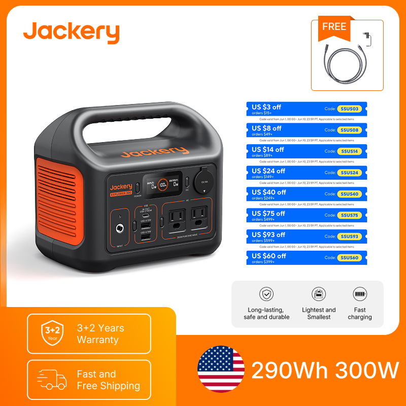 Jackery Portable Power Station – обзор и цена Solar Emergency Charger