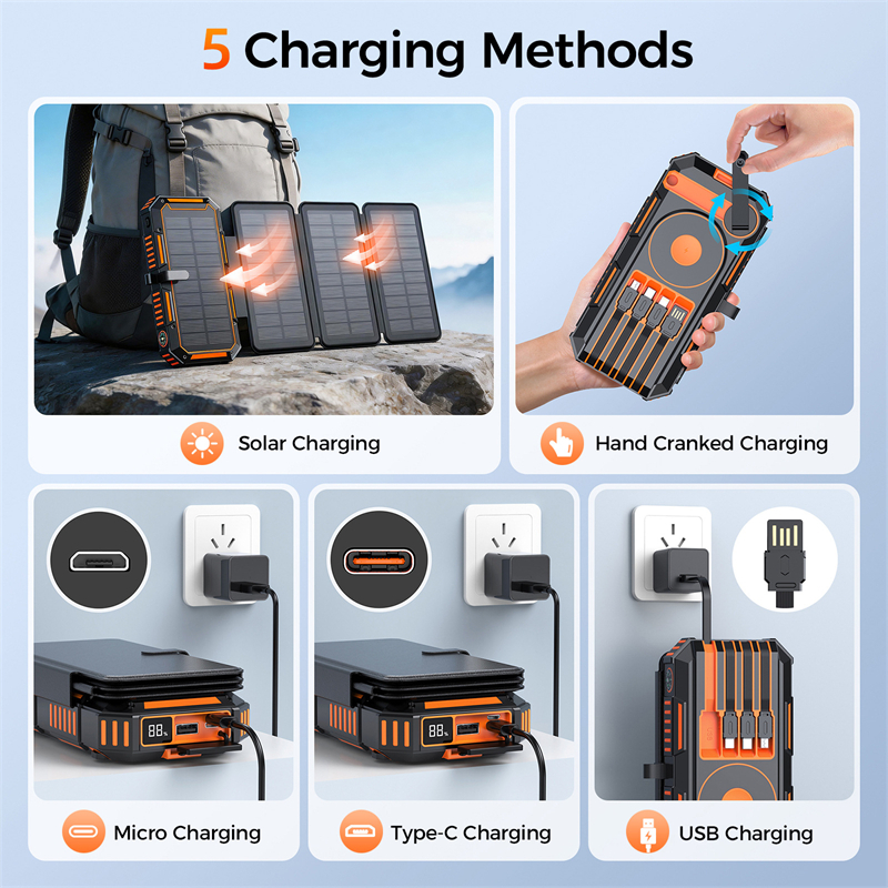 20000mAh Hand Crank Solar Powe – обзор и цена Solar Emergency Charger