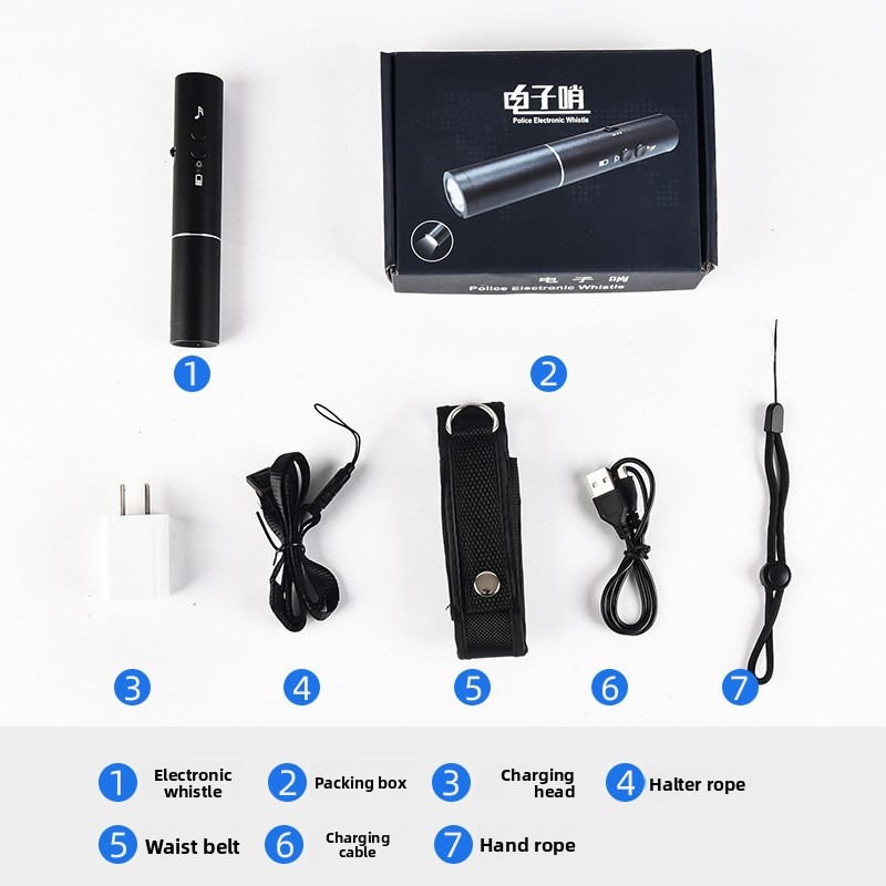 New LED Flashlight Electronic  – обзор и цена Emergency Whistle Loud