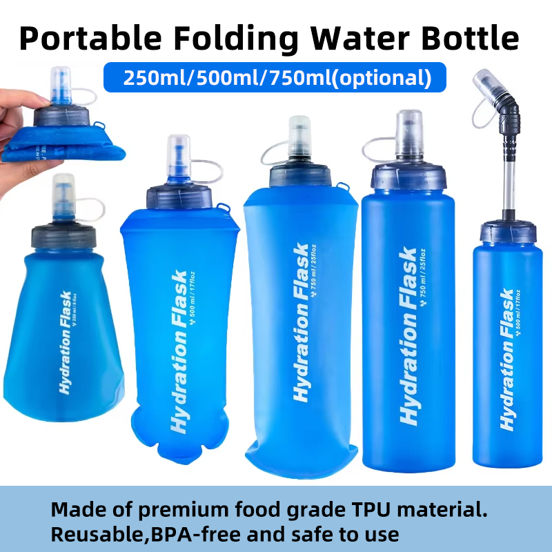 250ml 500ml 750ml Portable Fol – обзор и цена Water Bag Collapsible