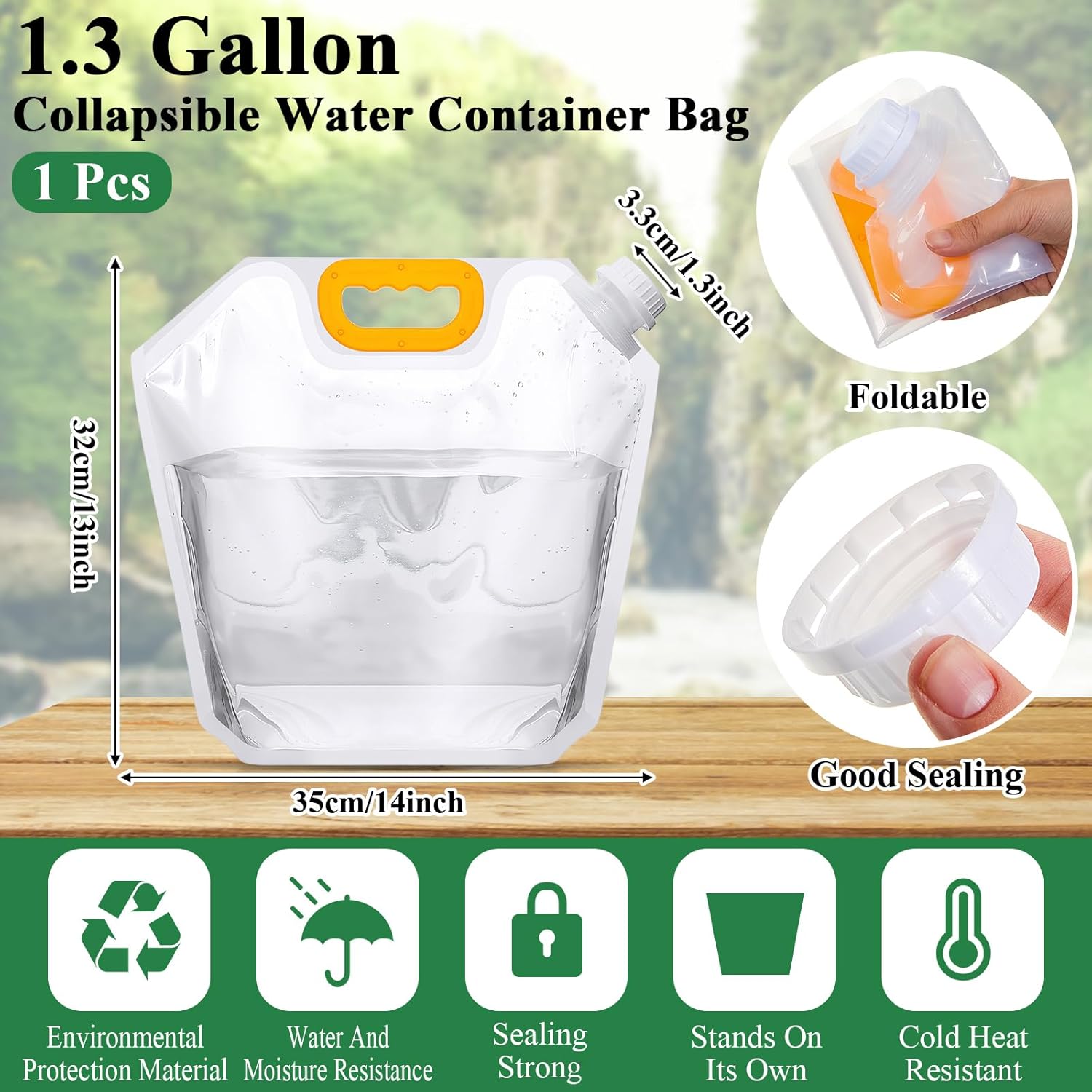 1.3 Gallon Collapsible Water S – обзор и цена Water Bag Collapsible