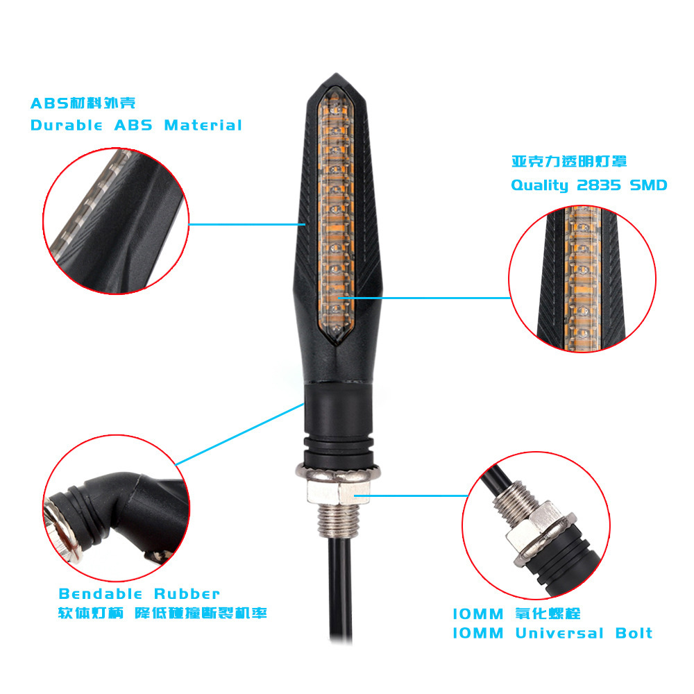 4PCS 12V Motorcycle LED Turn S – обзор и цена Sos Light Strobe