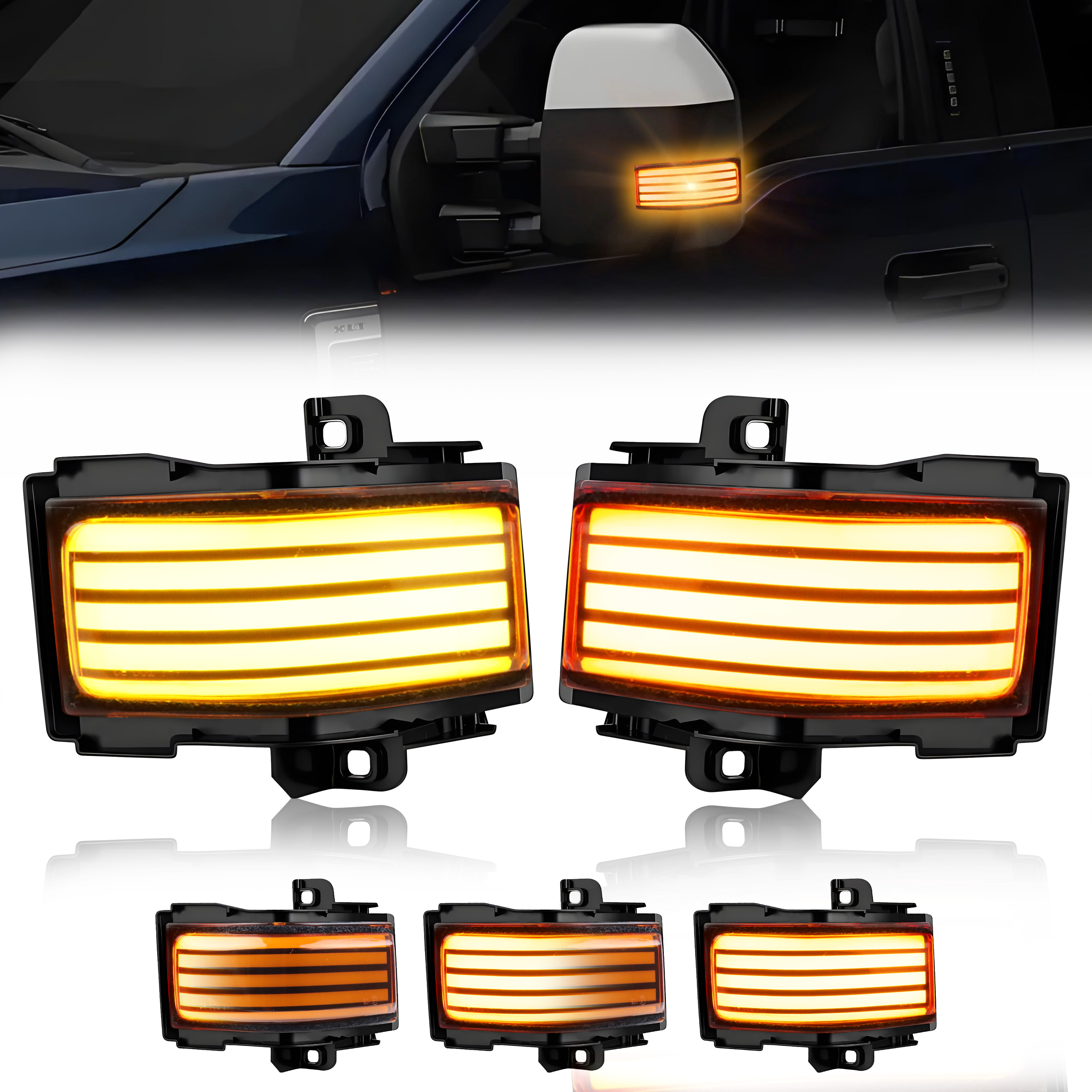 2Pcs Turn Signal Light Side Mi – обзор и цена Signal Panel Orange