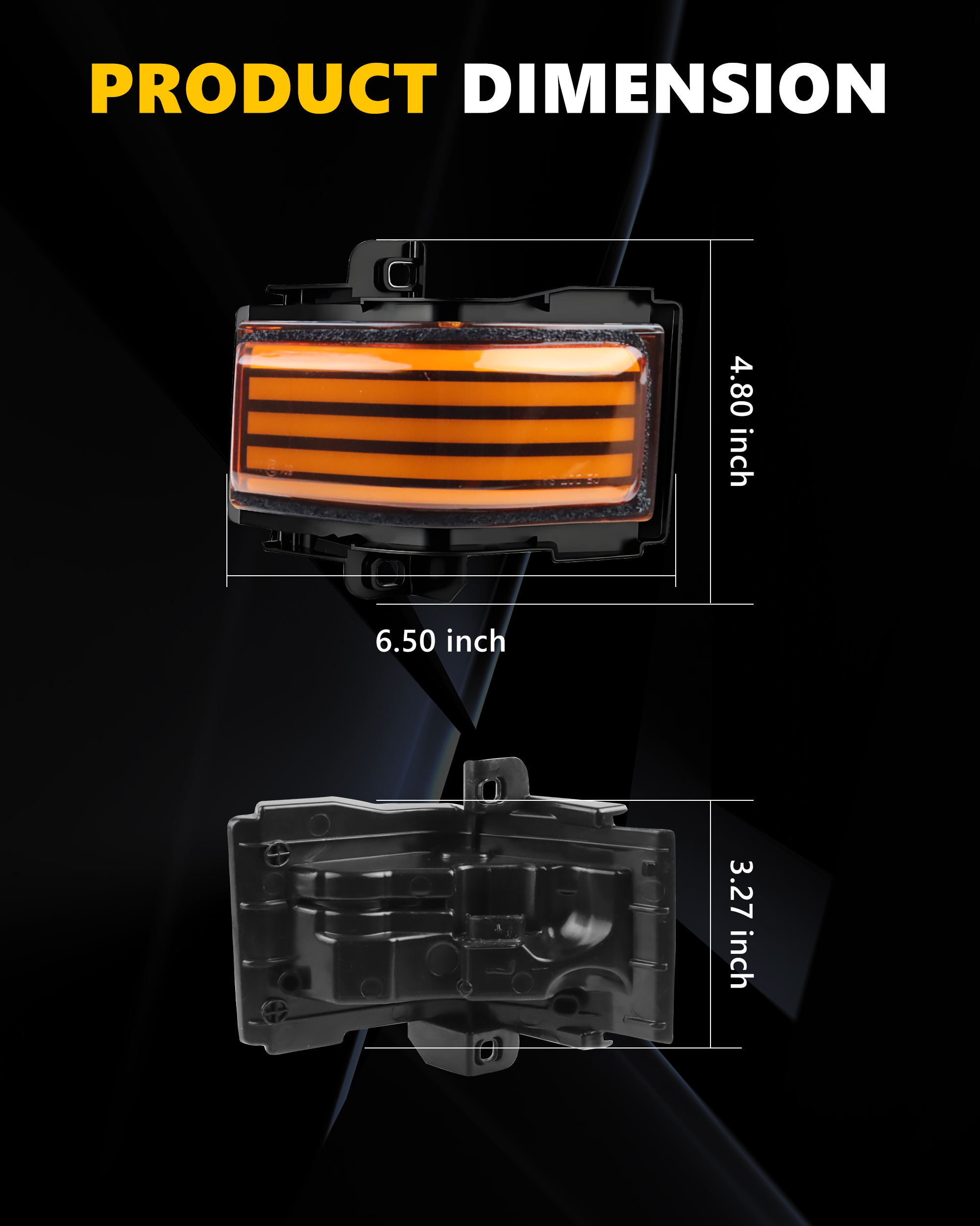 2Pcs Turn Signal Light Side Mi – обзор и цена Signal Panel Orange