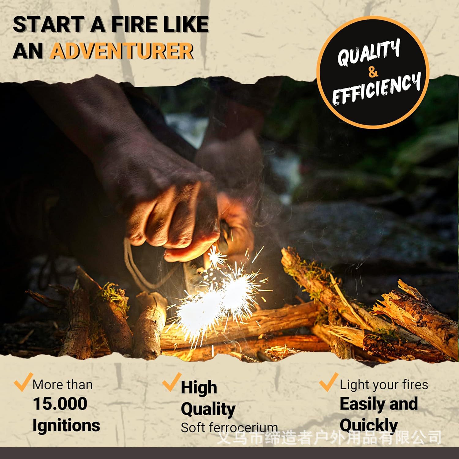 Portable Outdoor Flint and Ste – обзор и цена Magnesium Fire Starter