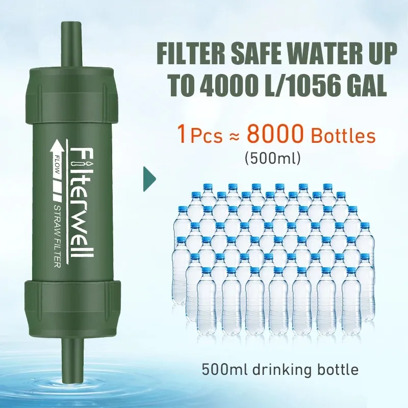 1PC Outdoor Mini Water Filter  – обзор и цена Water Purification Straw