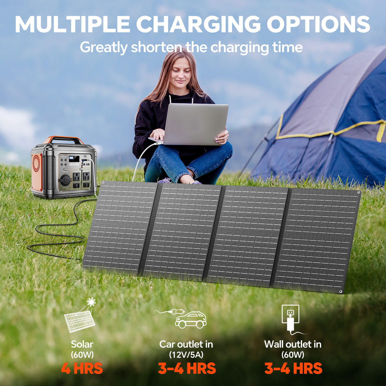 300W Portable Power Station, 2 – обзор и цена Solar Emergency Charger