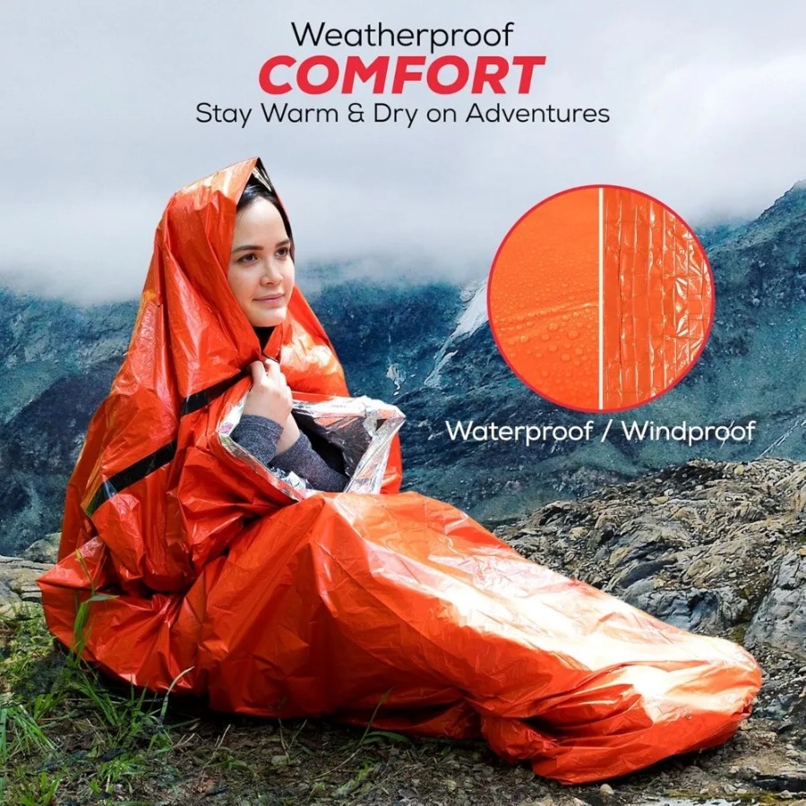 1PC Anti-rain Emergency Sleepi – обзор и цена Emergency Mylar Tent