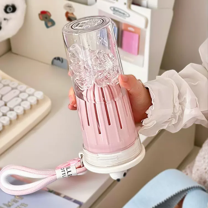 650ml Kawaii Water Bottle With – обзор и цена Water Purification Straw