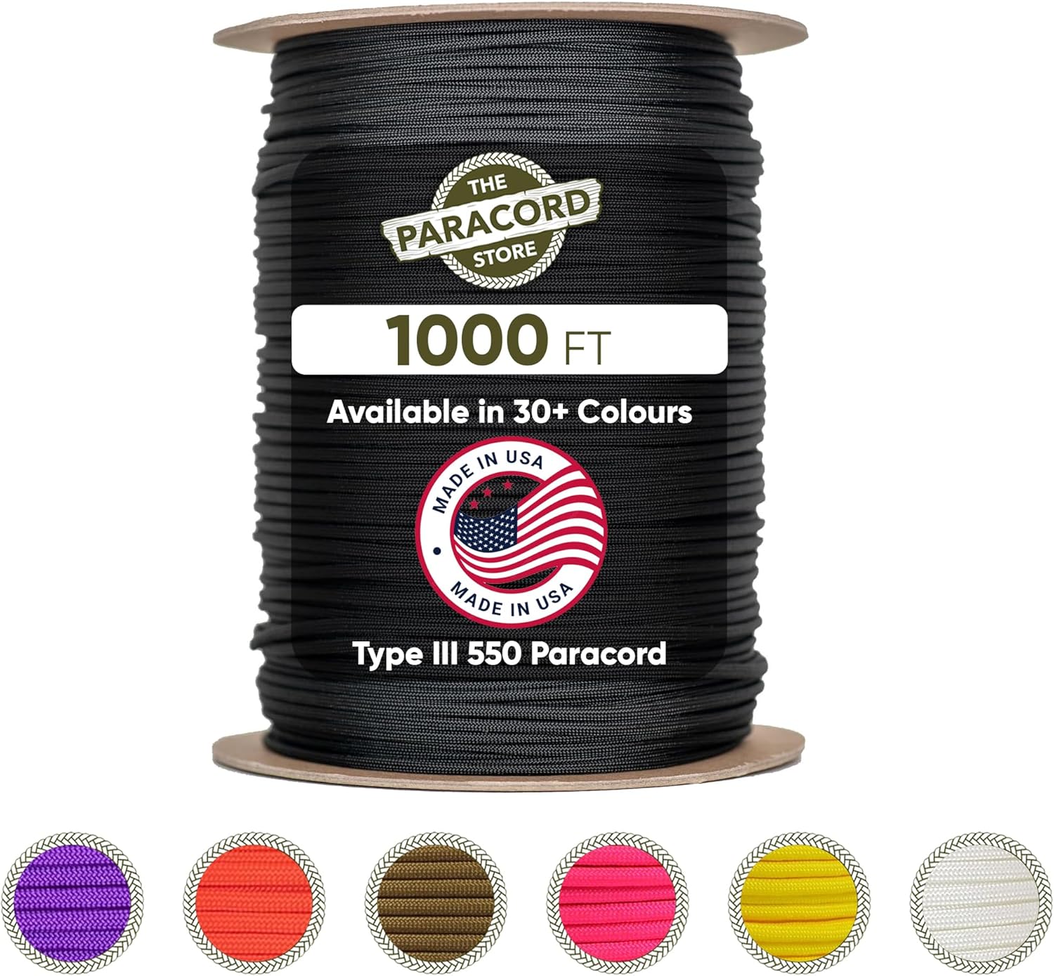 Type III 550 Paracord 1000 FT  – обзор и цена Para Cord 1000Ft