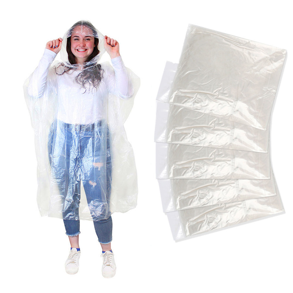 10Pcs Adult Disposable Raincoa – обзор и цена Emergency Poncho Rain