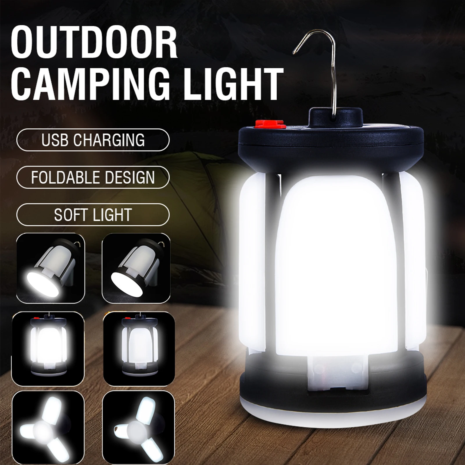 High Power Solar LED Camping L – обзор и цена Solar Emergency Charger