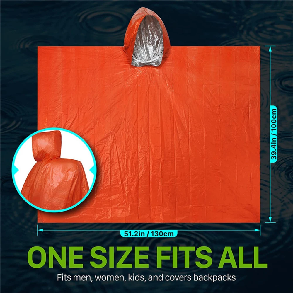 LIFE Emergency Survival Poncho – обзор и цена Survival Blanket Reflective