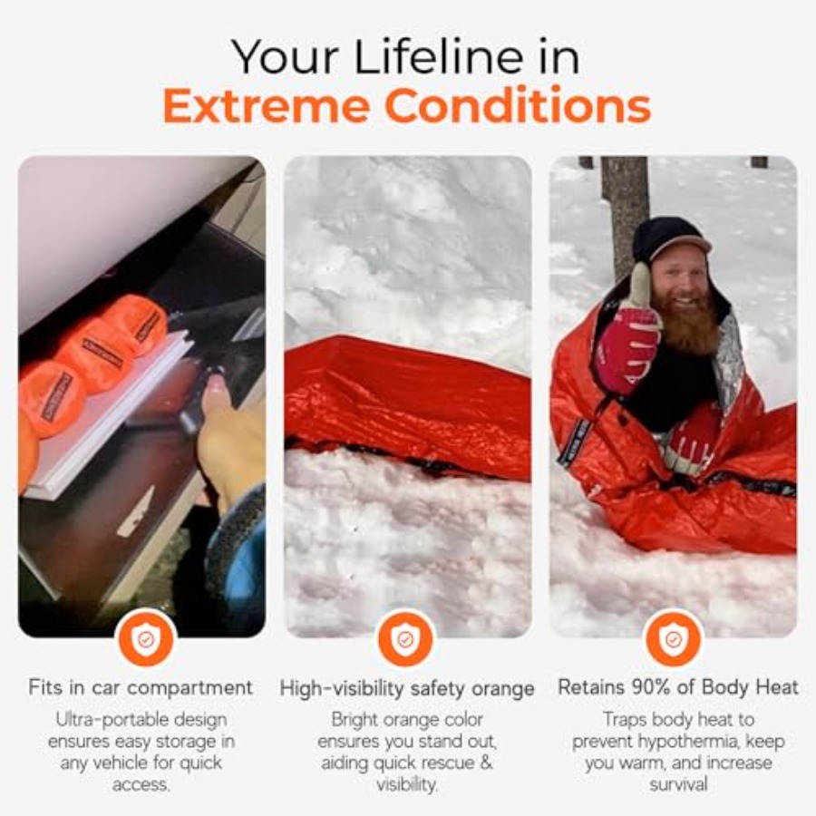 Emergency Sleeping Bag Ultrali – обзор и цена Emergency Mylar Tent